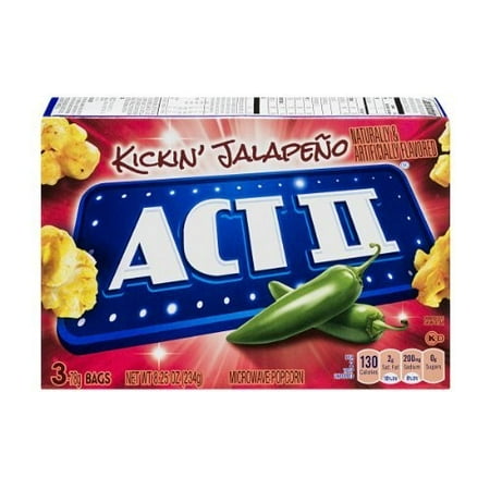 Act Ii Kickin Jalapeno Microwave Popcorn 3 Ct Act Ii Kickin Jalapeno Microwave Popcorn
