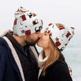 thumbnail image 5 of Lsque Cute Cat And Christmas Gift Pattern Knitted Beanie, Unisex Winter Hat, Knit Hat Winter Beanies Thick Fisherman Beanies Cuffed Plain Skull Caps, 5 of 6