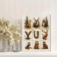 thumbnail image 2 of Qisvanset 12x16 Inch Watercolor Animal Alphabet Canvas Wall Art, Educational Woodland Print Kids Nursery Decor, 2 of 8