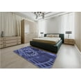 thumbnail image 4 of Ahgly Company Indoor Rectangle Patterned Midnight Blue Area Rugs, 7' x 9', 4 of 6