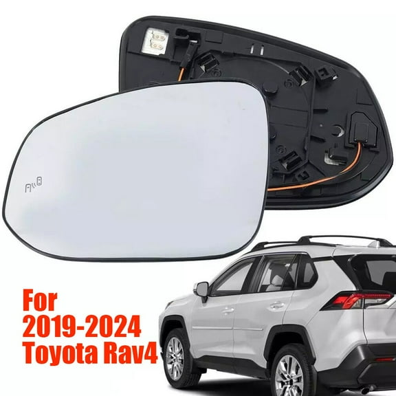 Driver Side Mirror Glass Heated Blind Spot Fit for Toyota Rav4 2019 2020 2021