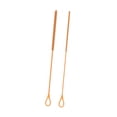 thumbnail image 1 of 2 piezas cepillos de limpiador de paja de silicona larga liviana recipiente de cuello estrecho cepillos de botella de silicona reutilizables para taza Naranja, 1 of 8
