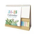 thumbnail image 2 of Calendario de escritorio en inglés, 3,5 x 7,3 x 10,2 pulgadas, calendario perpetuo, calendario de escritorio plegable con día, fecha, mes y notas para oficina, planificación, horario, aula,, 2 of 8