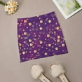thumbnail image 6 of 2024 Gold Dot Skirt Spring Purple Swirl Aesthetic Casual A-line Skirts Cute Mini Skirt Woman Graphic Oversize Skort Clothes, 6 of 7