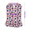 thumbnail image 4 of Dmlowu 4th of July Patriotic Dog Dress, Red White Blue Star Pattern Dog Clothes, Breathable Summer Party Outfit for Pets (5.5-8.8 lbs), 4th of July Decorations, 4 of 7