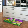 thumbnail image 5 of Coolnut Mardi Gras Kitchen Rug, 39"x20" Anti Fatigue Non-Slip Bath Rug, Entryways Runner Comfort Mat for Kitchen Washroom Bedroom, 5 of 7