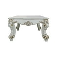 thumbnail image 3 of Benjara Jess 53" Coffee Table- Traditional Scrolled Legs- Brushed Gold- White, 3 of 5