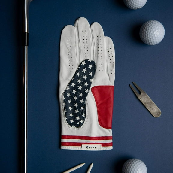 Stars & Stripes USA Golf Glove | Premium Cabretta Leather & Supportive Palm Pad