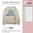 thumbnail image 7 of Hanukkah Sweatshirt, Love Peace Latkes, 7 of 7