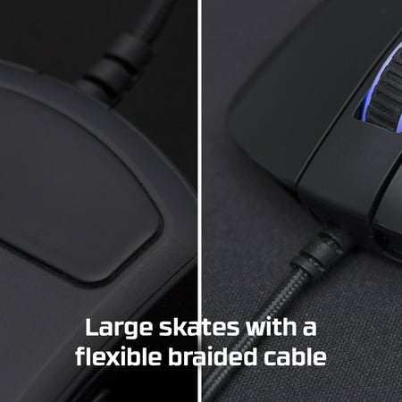 HyperX - Pulsefire Raid Wired Optical Gaming Right-handed Mouse with RGB Lighting - Black