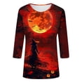 thumbnail image 5 of BILIKEYU 2025 Halloween Shirts for Women Crew Neck Top, Womens Tops, Halloween Clothes for Women, Halloween Shirts for Women, 5 of 5