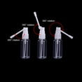 thumbnail image 4 of Nasal Spray Bottle, 5 Pcs 20ML Plastic Refillable Continuous Fine Mister Spray Bottles, Small Empty Nasal Sprayer with Funnels and Labels(Clear), 4 of 7