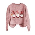 thumbnail image 3 of Women Ugly Christmas Sweater Cute Santa Print Knitted Pullover Sweaters Long Sleeve Xmas Holiday Loose Jumper, 3 of 3