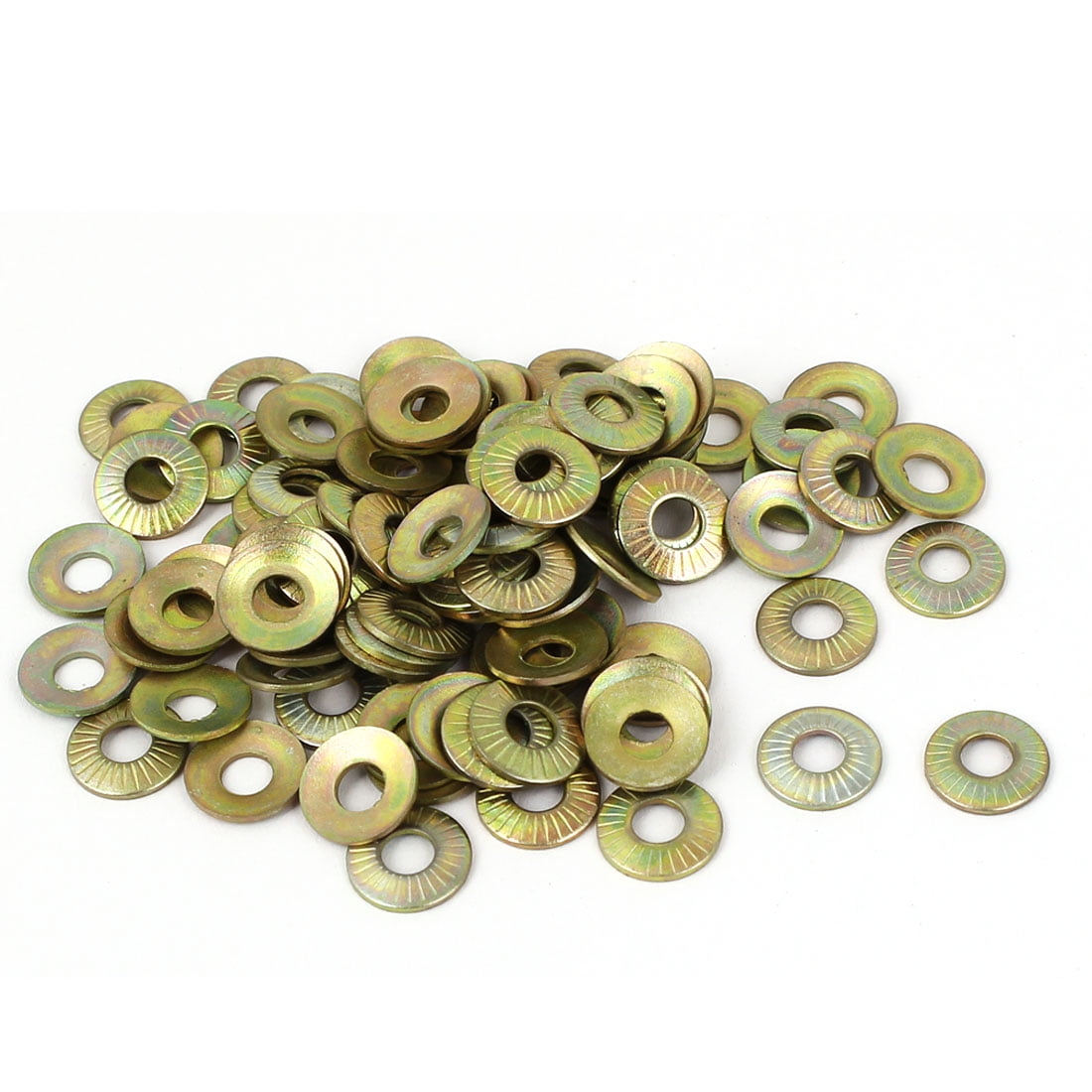 M4 Metal Industrial Serrated Lock Conical Spring Washer 100 Pcs