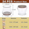 thumbnail image 2 of 2026 Chair Leg Protectors,chair Leg Floor Protectors, 24 Pcs Silicone, 2 of 5