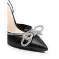 thumbnail image 4 of Women's Rhinestone Bow Lace-Up Stiletto Heels Pointed Toe Dress Sandals, 4 of 5