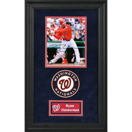 MLB - Ryan Zimmerman Deluxe Framed Autographed 8x10 Photograph | Details: Washington Nationals