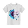 thumbnail image 4 of Spazoro Toddler Girls T-shirts, Crewneck Summer Casual Graphic Short Sleeve Tops Tee White Size 12-13T, 4 of 4