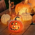 thumbnail image 5 of Halloween Jack-O-Lantern, Halloween Light, Battery Operated Plastic Pumpkin Light, Jack-O-Lantern Decor, Light Up Pumpkin Decor for Home Indoor Outdoor C1, 5 of 8
