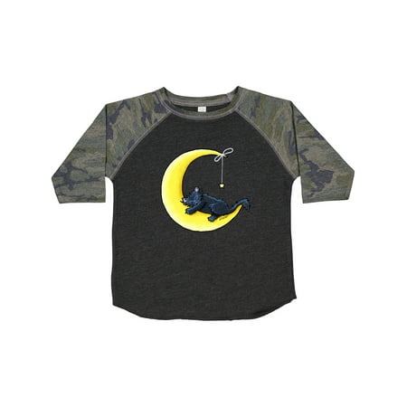 

Inktastic Black Cat Lunar Love Gift Toddler Boy or Toddler Girl T-Shirt