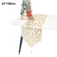 thumbnail image 2 of Caminos de mesa con patrón de impresión bronceada con borlas para decoración de boda, fiesta de Navidad, 33x180cm, 2 of 5