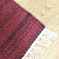 thumbnail image 2 of Rugsotic Carpets Eco-Friendly Woven Hand Woven Kilim Flat Weave Dark Red Solid Area Rug, 8'x10' Rectangle, Antimicrobial, 2 of 9