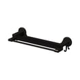 thumbnail image 4 of Fufafayo under $5 Towel Rack, Modern Bathroom Storage Shelf 17.7In Bath Towel Shelf with Towel Bars Plastic Wall Mounted, 4 of 9