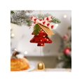 thumbnail image 6 of YFTDEF Christmas Tree Decorations, Red Sequins Pendant, 7.08x3.14in, Flock Material Car Mounted, Reusable Holiday Ornaments for Indoor Outdoor, Festive Decor Gift, 6 of 6
