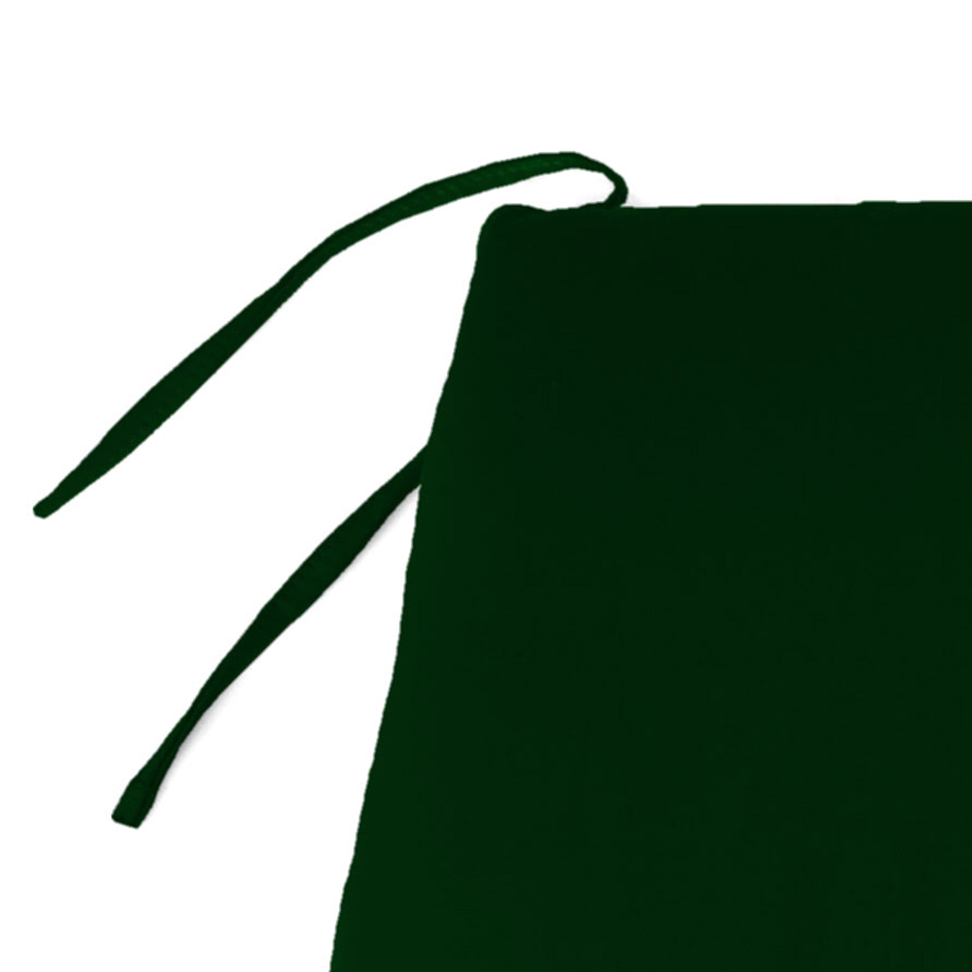 Jordan Manufacturing 54" x 18.5" Forest Green Solid Rectangular Outdoor Settee Swing Bench Cushion with Ties