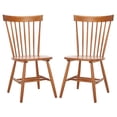 thumbnail image 3 of Safavieh Parker Traditional Wood Dining Side Chairs, Walnut (Set of 2), 3 of 8