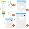 thumbnail image 3 of Sous Vide Bags for Sous Vide Cooking, Food Grade Material Vacuum Sealer Bags, Moisture Proof Protection with Reinforced Double Zipper Bags, Strong Sealing for Long Fresh Time,, 3 of 6