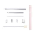 thumbnail image 3 of yuksok Punch Needle Set Tool Cross Stitch Tools Beginner- 5mm 3.5mm 2mm Needle Threader Pink, 3 of 9