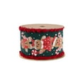 thumbnail image 5 of LaRibbons 2 1/2" Wired Ribbon, Gingerbread Man/Candy Cane with Fuzzy Edge, 10 Yard Spool, 5 of 5