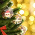 thumbnail image 2 of Clear Christmas Ornaments,Pack of 10 Individual 80mm Clear Plastic Ornaments for Crafts by DADHOT, 2 of 6