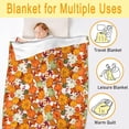 thumbnail image 4 of Fall Throw Blanket - Pumpkin Maple Leaf Autumn Blanket - Thanksgiving Fall Decor Gift - Ultra Plush Cozy Lightweight Thanksgiving Pumpkin Blanket for Sofa,Bed,Couch - 50"x60"-Teens/Travel Size, 4 of 6