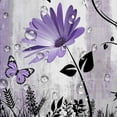 thumbnail image 6 of Rustic Farmhouse Shower Curtain for Bathroom, Farm Teal Daisy Floral Flowers and Butterfly on Country Wooden Bath Curtains, Turquoise Purple Fabric Bathroom Decor Set with Hooks 72x84, 6 of 6