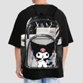 thumbnail image 3 of Kuromi And My Melody Clear Backpack Heavy Duty See Through Bookbag Transparent Bag for Colleges School Work Sport Travel, 3 of 7