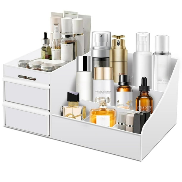 Organizador de maquillaje Simbuy grande con cajones para tocador y encimera