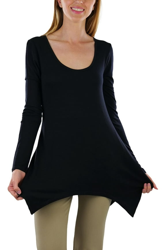 Women's Classic Long Sleeve Longline Top