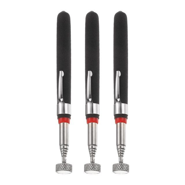 Herramienta de Recogida Magnética Telescópica 8LB Acero Inoxidable 6.1" a 28.7" con Clip de Bolsillo