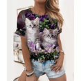 thumbnail image 2 of Vedolay Shirt For Women Crop Tops Cute Trendy Basic Tight Scoop Neck Crop Short Sleeve Crop Top for Women 2023 or Teen Girls,A L, 2 of 4