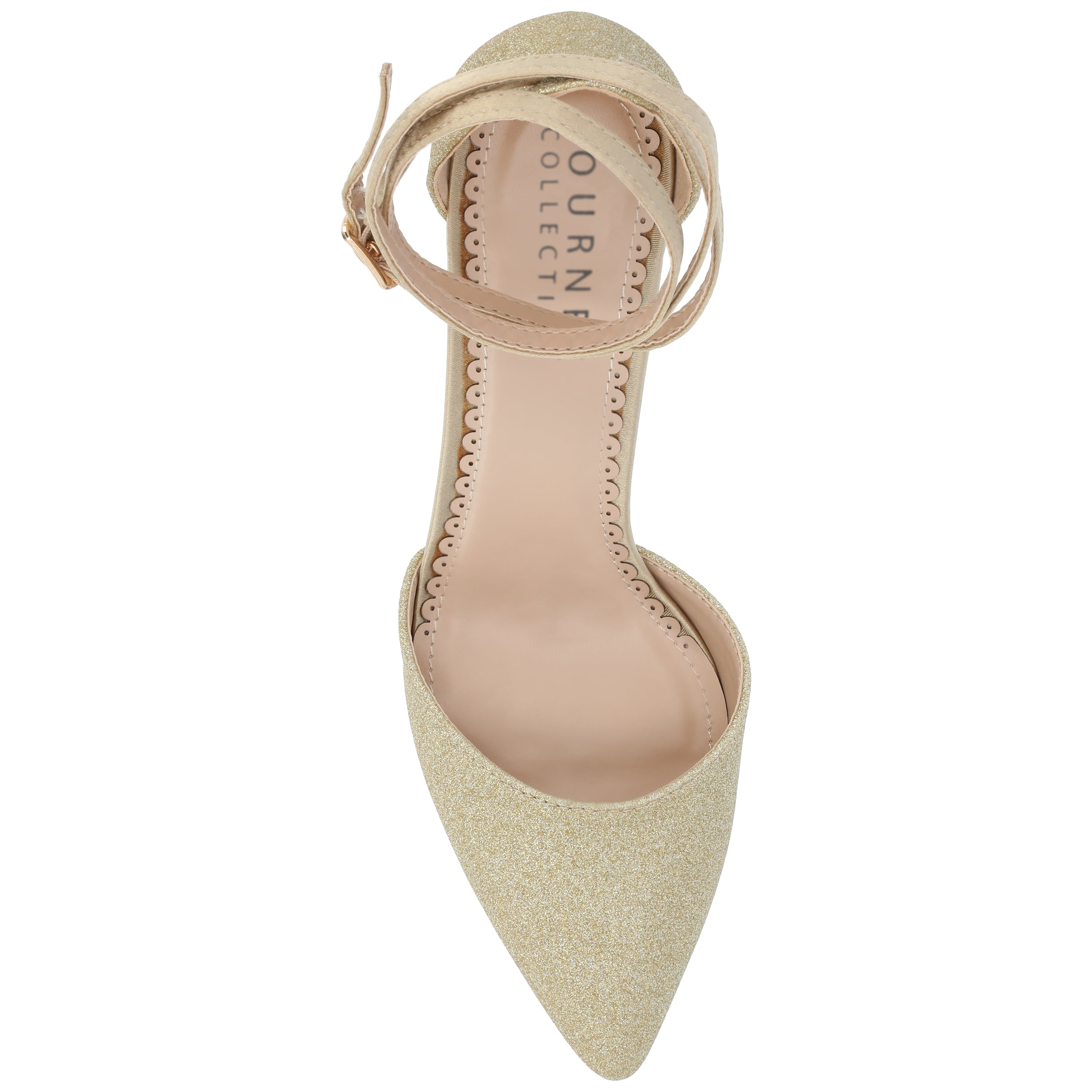 Journee Womens Luela Pointed Toe Mid Heel Evening Pumps