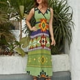 thumbnail image 2 of Vestido Largo Sin Mangas Para Mujer, Bohemian Pattern Traje Informal Para Cumpleaños, Verano, 2 of 5