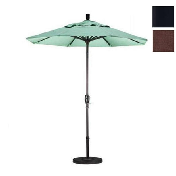 California Umbrella GSPT758302-F71 7,5 Pi Marché de Fibre de Verre Parapluie Pousser Tilt M Noir-Oléfine-Teak