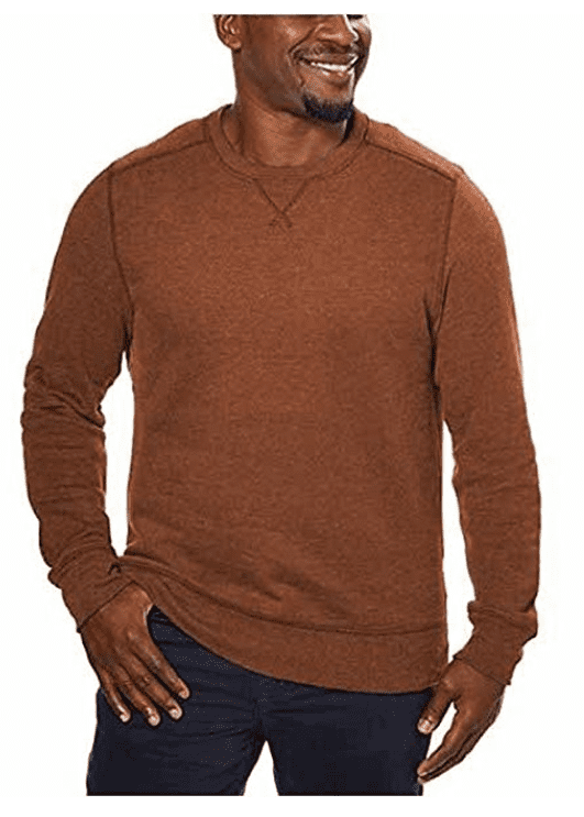 gh bass men's pullover crew sweatshirt