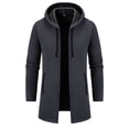 thumbnail image 5 of JTieacloth Men's Knit Pullover Sweater Mens Autumn And Winter Fashion Casual Knitted Standing Neck Long Sleeve Sweater Coat(Gray), 5 of 6