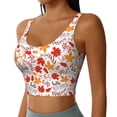 thumbnail image 2 of Balery Hello Autumn Maple Leaf Sujetadores deportivos con espalda cruzada para mujer, acolchados, sin costuras, de alto impacto, ideales para yoga, gimnasio, entrenamiento y fitness.-Small, 2 of 8