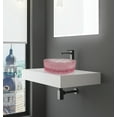 thumbnail image 7 of Stadium 14" Pink Champagne Tempered Glass Circular Bathroom Vessel Sink, 7 of 7