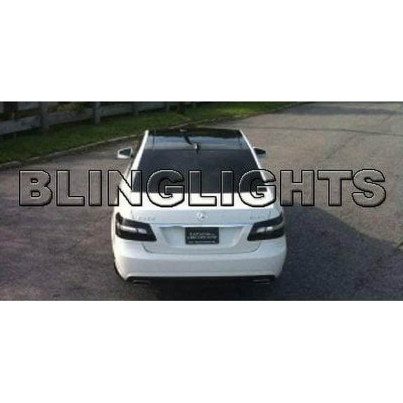 For 2010 2011 Mercedes E350 E550 Sedan Smoked Taillamps Taillights Tint Film Overlays E 350 550 w212