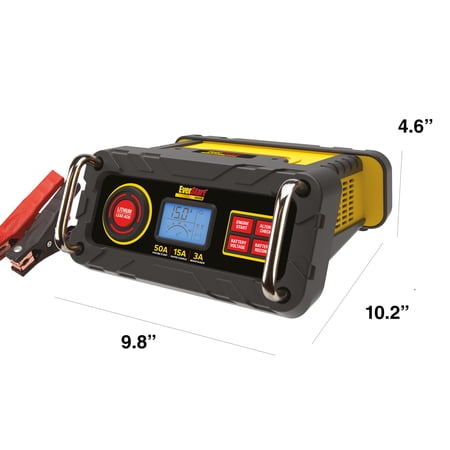 EVERSTART MAXX 50 AMP AUTOMOTIVE BATTERY CHARGER/MAINTAINER (BC50BE) NEW